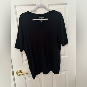 Chico's Black Cotton Top